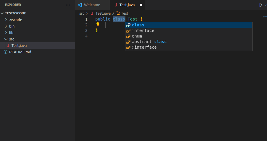 Créer un projet Java avec Visual Studio Code