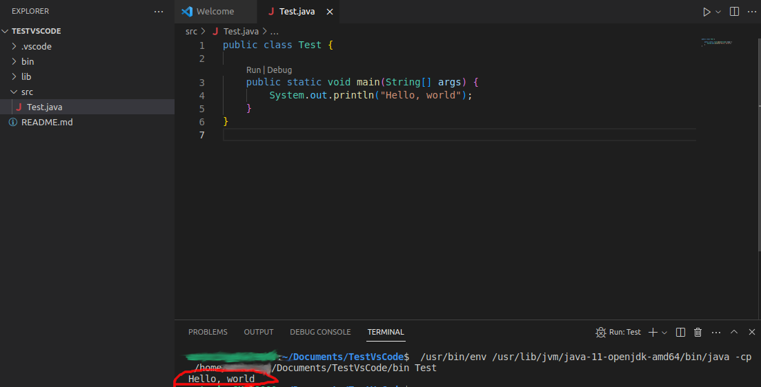 Créer un projet Java avec Visual Studio Code