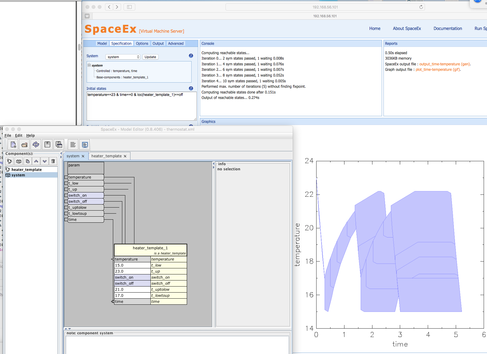 TD 5. Reachability Analysis of Hybrid Systems with SpaceEx